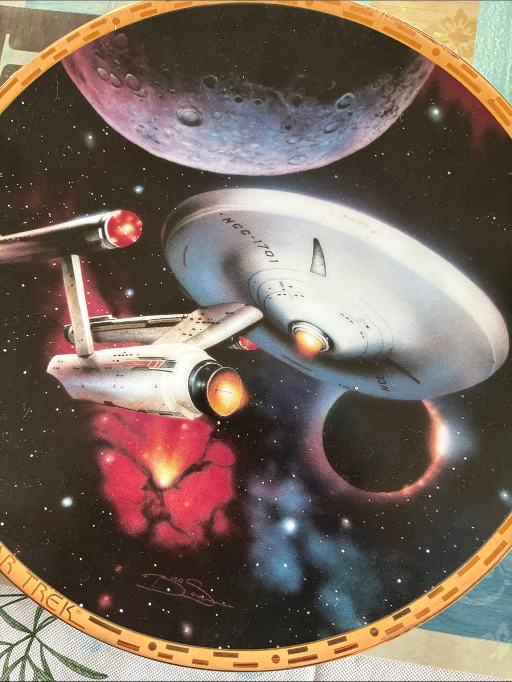 Star Trek numbered plate